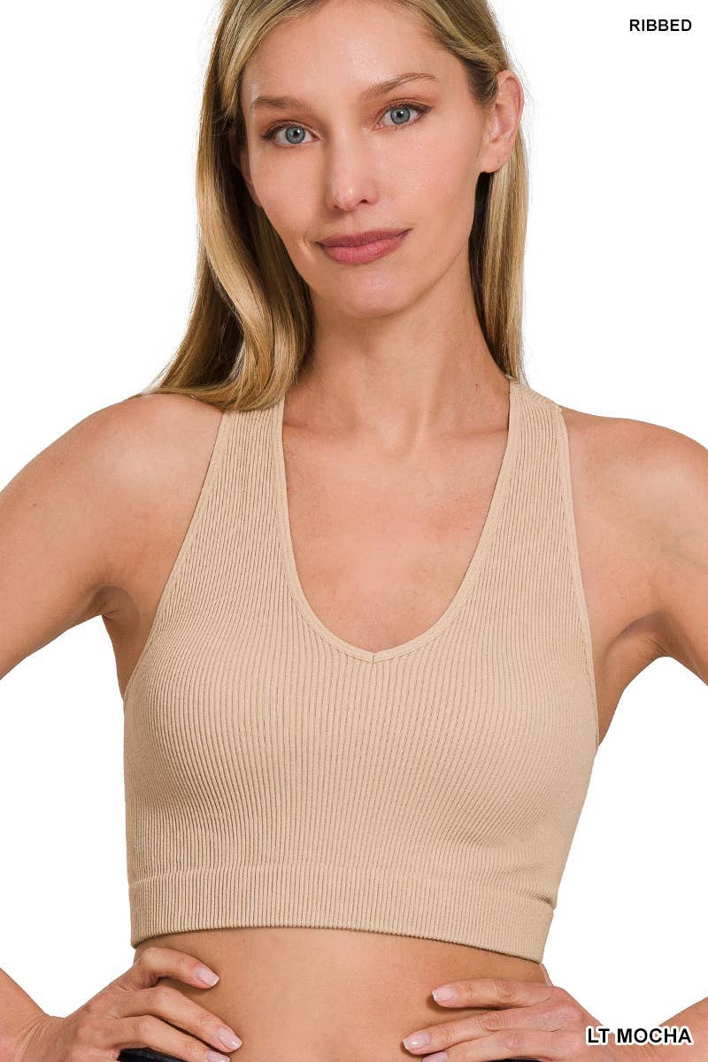 Vanilla Monkey - Wholesale Tank Top - Women's - Ribbed Cropped Racerback Tank Top9