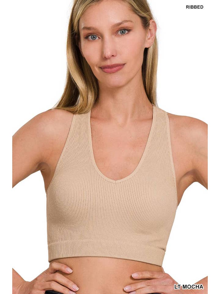 Vanilla Monkey - Wholesale Tank Top - Women's - Ribbed Cropped Racerback Tank Top9