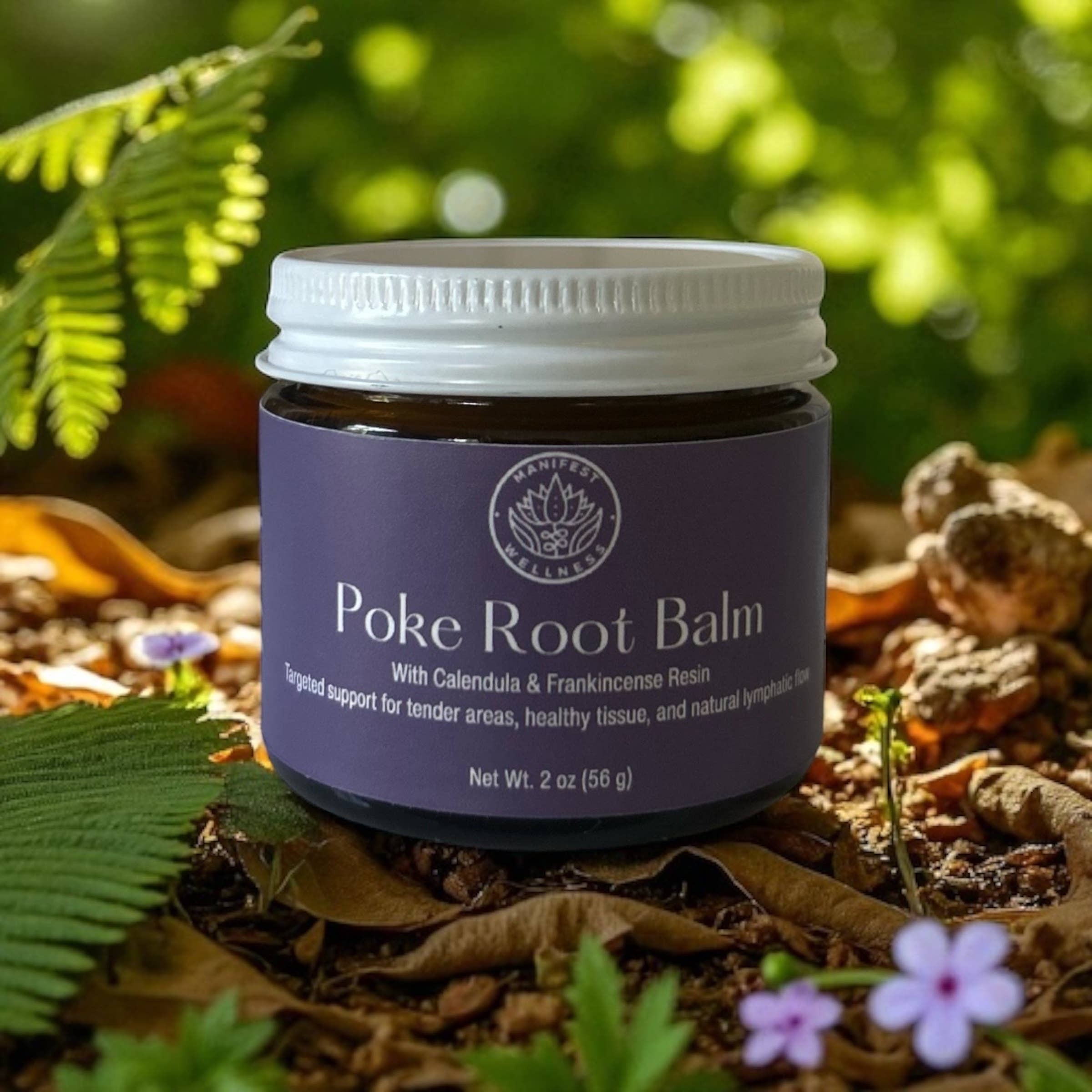 Manifest Wellness - Vente Crème/baume/pommade cicatrisante - Baume de Racine de Poke avec Calendula et Résine d'Encens 2oz3