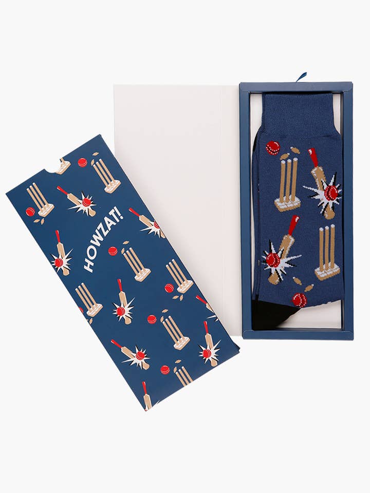 MENS HOWZAT BAMBOO SOCK CARD for wholesale by Bamboozld