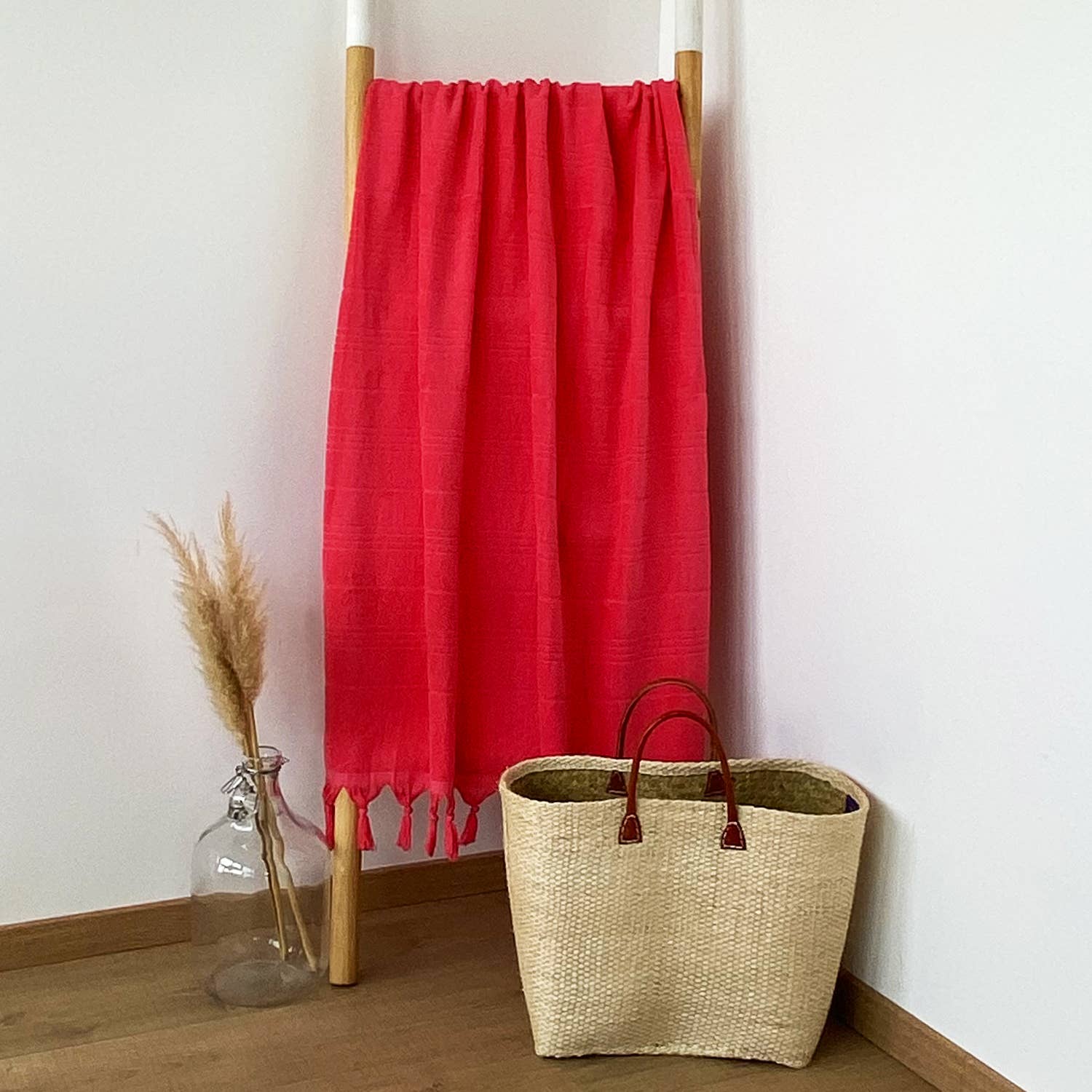 Le comptoir de la plage - Vente Serviettes de bain - Fouta coton éponge bouclette unie HAMMAM 100% coton9