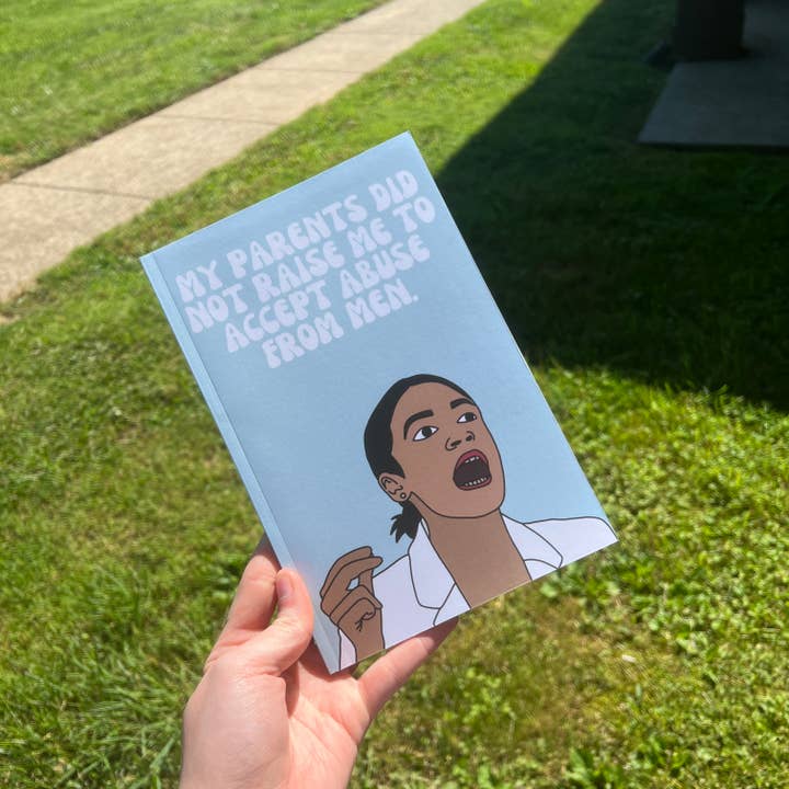 AOC Abuse from Men Journal Notebook for wholesale by Studio Peach Goods