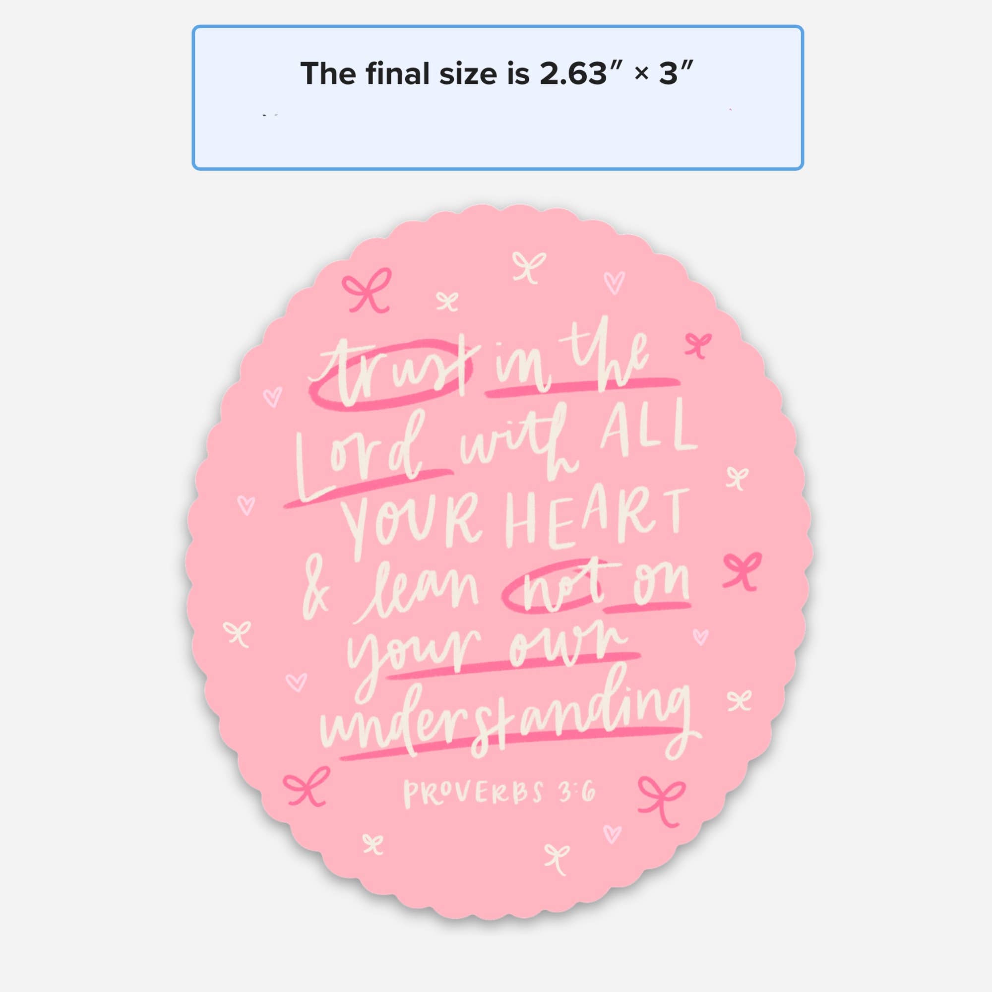 swaygirls - Wholesale Sticker - Proverbs 3:5-6 Sticker | Christian faith stickers & decals5
