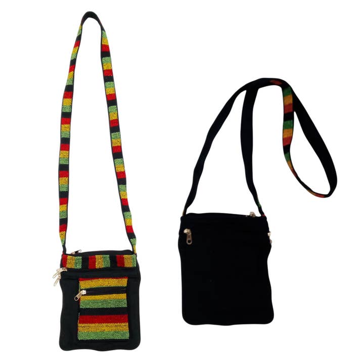 SH-17 Rasta Zip PP Bags for wholesale by Kala Imports LLC