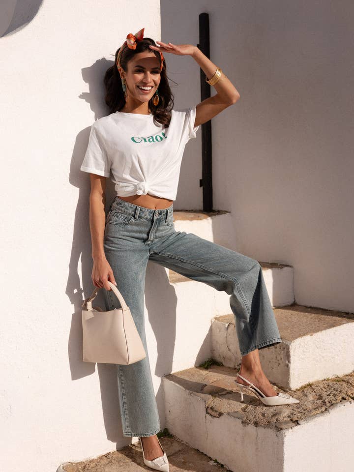 Jeans Raphael a taglio ampio per la vendita all'ingrosso da parte di Oraije Paris