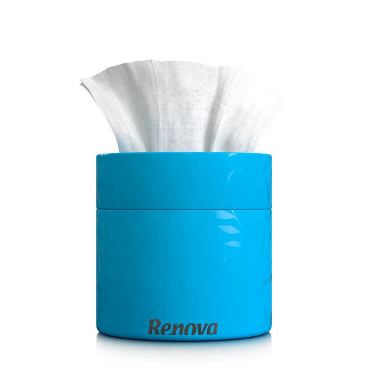 Renova - Wholesale Tissue Box - White Facial Tissues Renova Blue Box