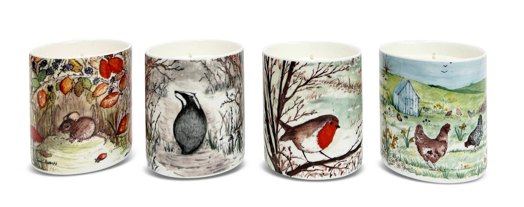Heaven Scent Incense Ltd - Vendita all'ingrosso Candela in vasetto - Candele in vaso Bone China, gamma Wildlife5