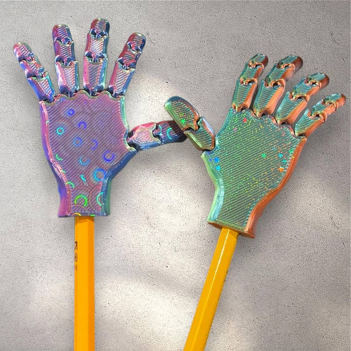 Pretzel Prints – wholesale Pencil topper – Child – Flexi Hand Pencil Topper, Back to School, Office accessories