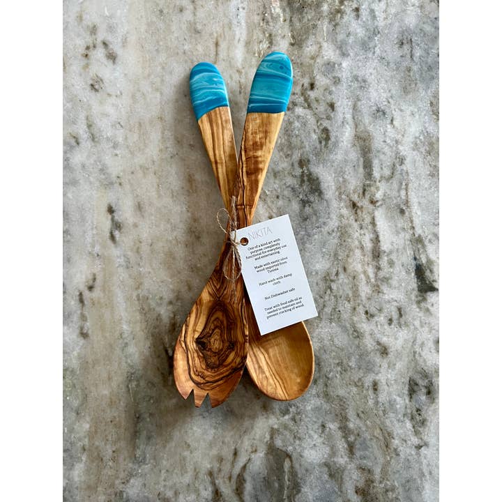 Nikita Fine Art LLC - Wholesale Serving Utensil - Olive Wood Utensils