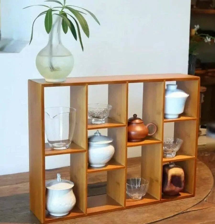 everythingbamboo - Wholesale Display shelf - Bamboo Display Shelf Storage Shelf Modern Style Shelf Stand Storage Home Decoration4