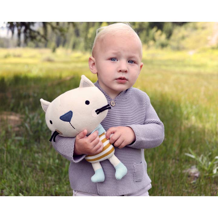 Viverano Organics - Wholesale Stuffed/Plush Toy - Kids & Baby - Remi Cat Organic Cotton Stuffed Animal Baby Kid Toy