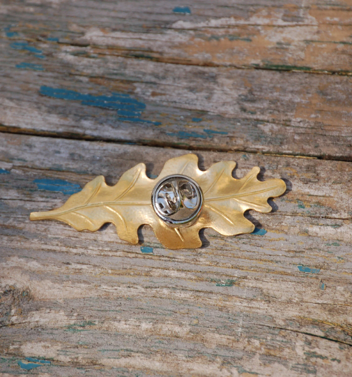 Red Truck Designs - Wholesale Brooch - Gold Oak Leaf Brooch Autumn Pin Gold Leaf Oak Tree7
