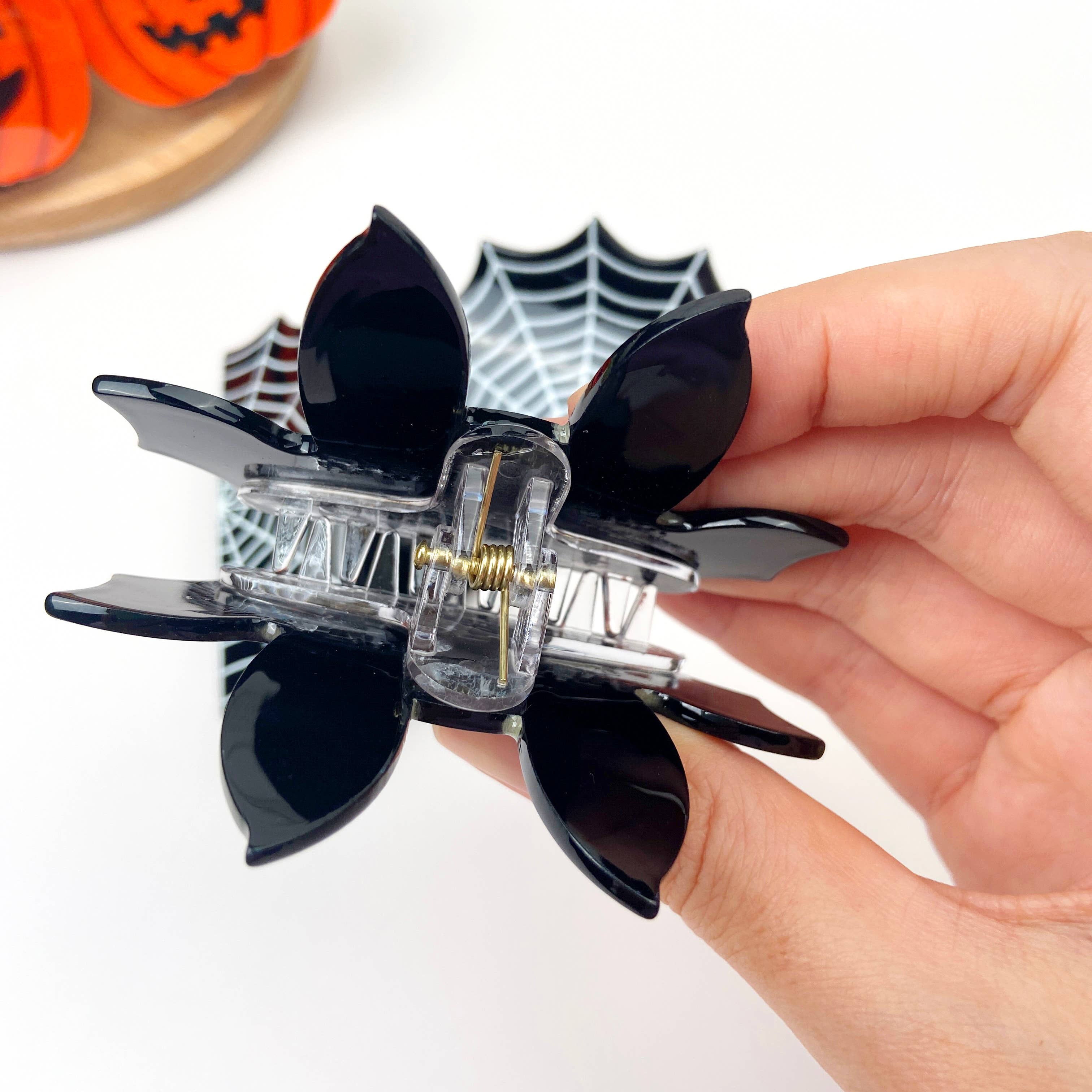 mildstyles - Venta al por mayor Horquilla para el pelo - Mujer - Clip para el cabello de murciélago lindo de Halloween de 7,6 cm5