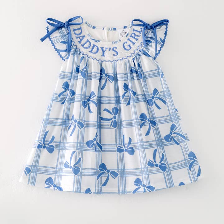Auraquise - Wholesale Dress - Kids - Kids "DADDY'S GIRL/BOY" Embroidered Smocked Matching Clothes