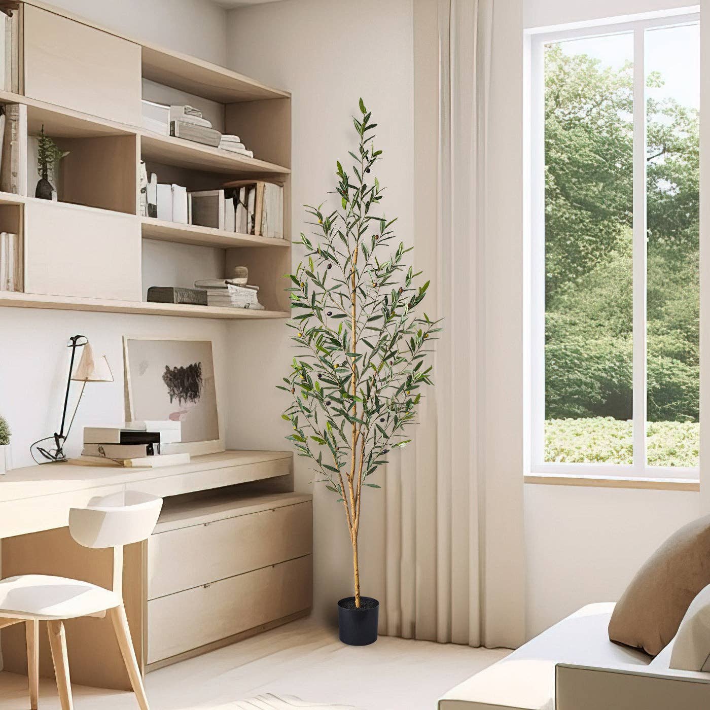 Forever Leaf - Wholesale Artificial Plant - 72" Artificial Olive Tree in Pot3