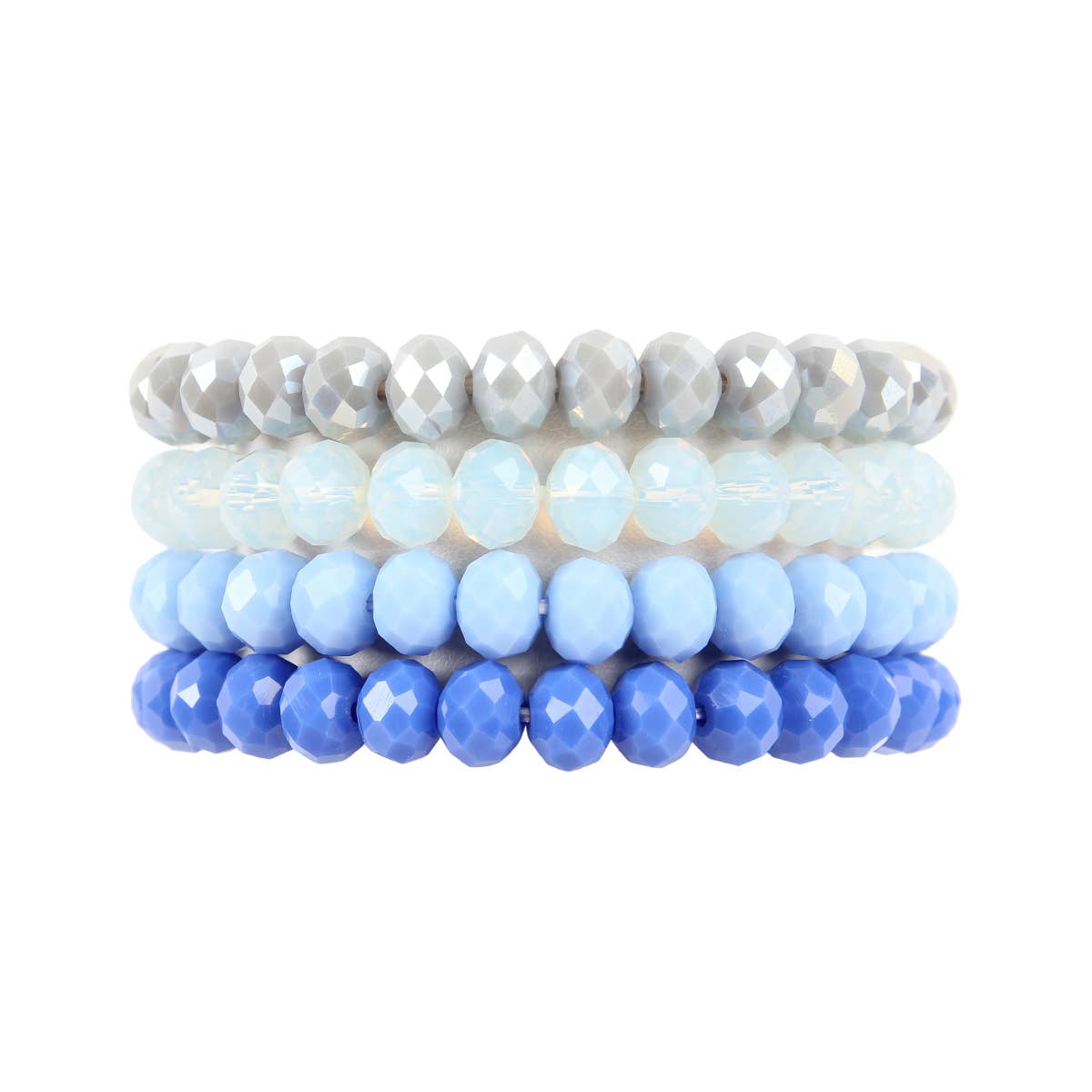 MYS Wholesale Inc - Vente Parures de bijoux - Bracelet extensible en perles de cristal à quatre lignes10