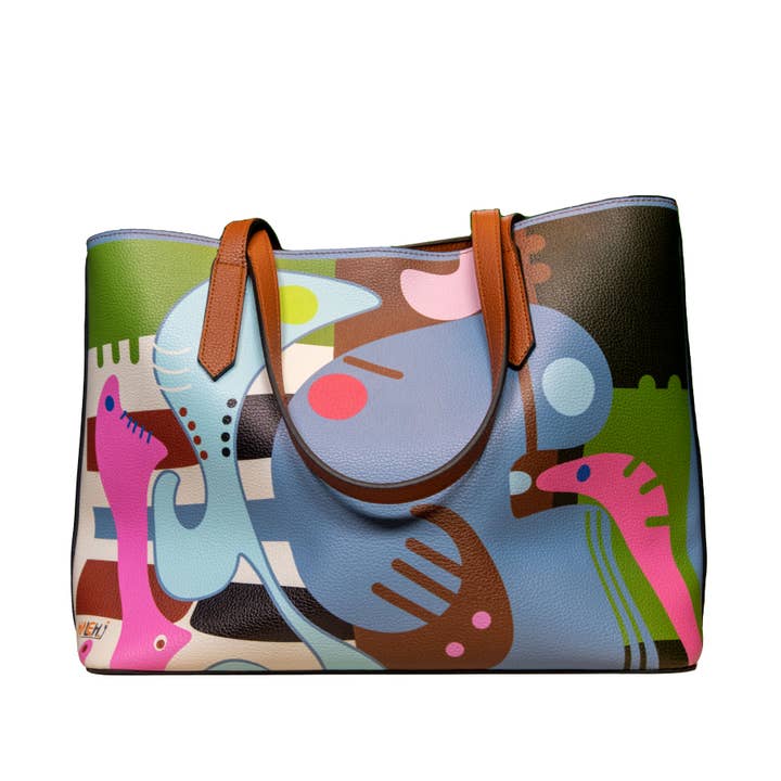 #10 Vegan Leather Tote Bag for wholesale by Haleh.J Collection