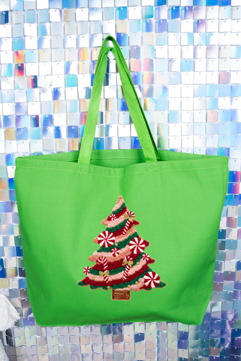 Wholesale Accessory Market - Vente Tote bag – femme - Faux fil souhaits de canne à sucre en bonbon toile grand cabas2