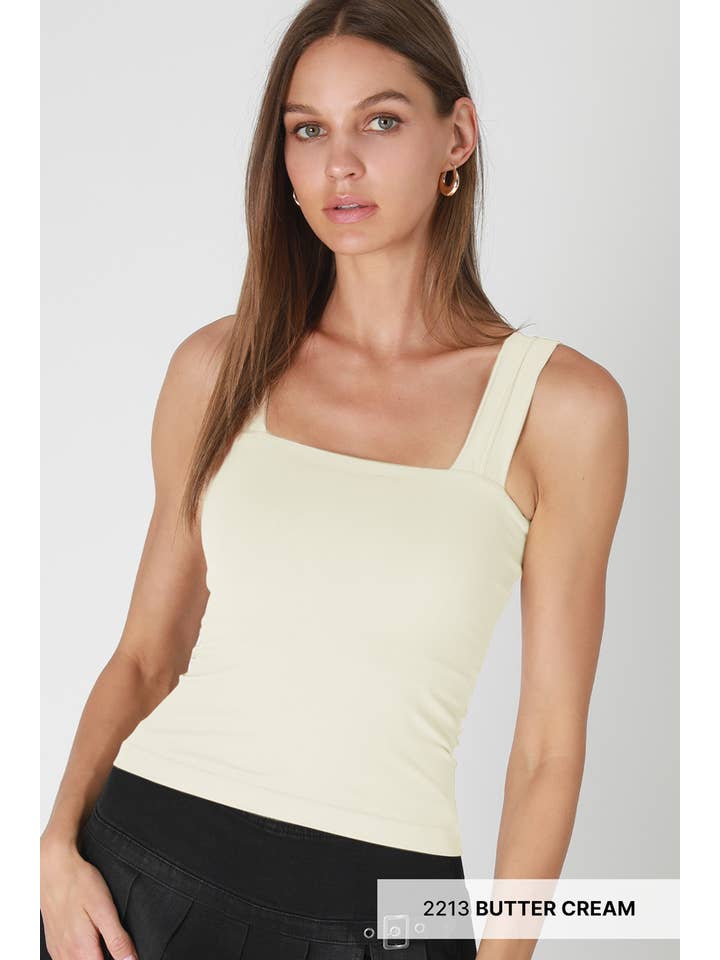 NIKIBIKI - Wholesale Tank Top - Women's - NS8409- Clean Line Square Tank22