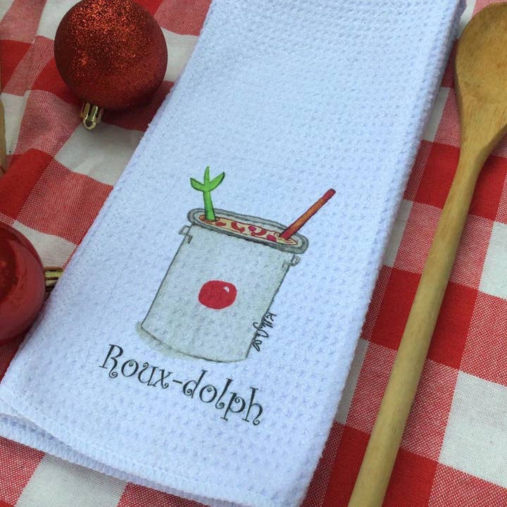 Kelly Airhart Studios - Wholesale Tea Towel - Christmas Tea Towel. Roux-Dolph2
