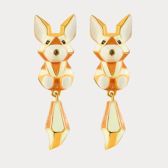 Boucles d'oreilles Petit Renard pour la vente par Verdivine