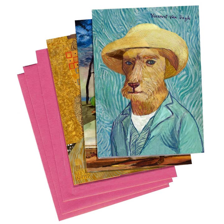 Museum Collection Boxed Notes - Dogs Edition - Set of 8 Cards for wholesale by Artiphany EU