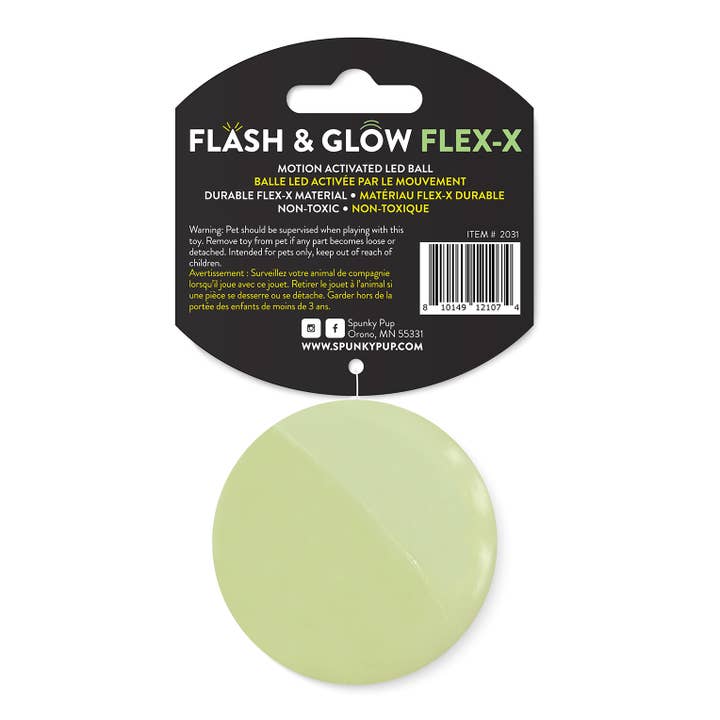 Spunky Pup - Wholesale Pet Fetch Ball - Dog - Flash & Glow, Flex-X, LED Flashing Ball1