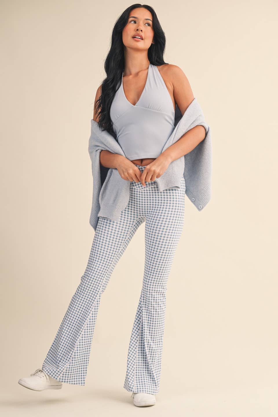 KIMBERLY C - Wholesale Athletic Top - Women's - Plunge Halter Tank31