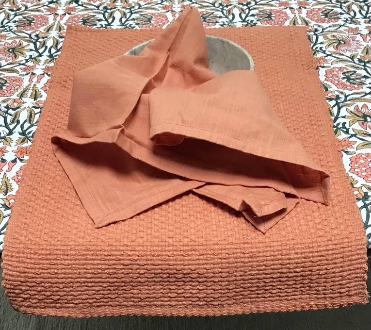 natural habitat - Wholesale Placemat - Tablemats Woven Homespun Solid Rust#631