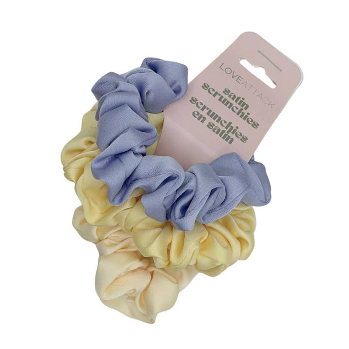 Love Attack - Wholesale Scrunchie - Women's - Small Satin Scrunchie Set - 3pcs