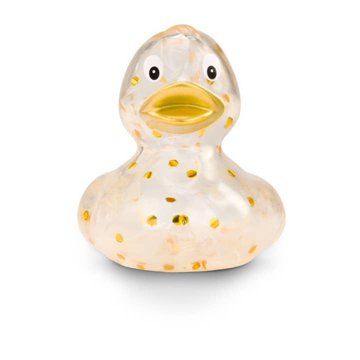 ROEMER WELLNESS - Wholesale Beach/Pool Toy - Kids & Baby - Advertising Duck Fine Sparklegold, approx. 8 cm7
