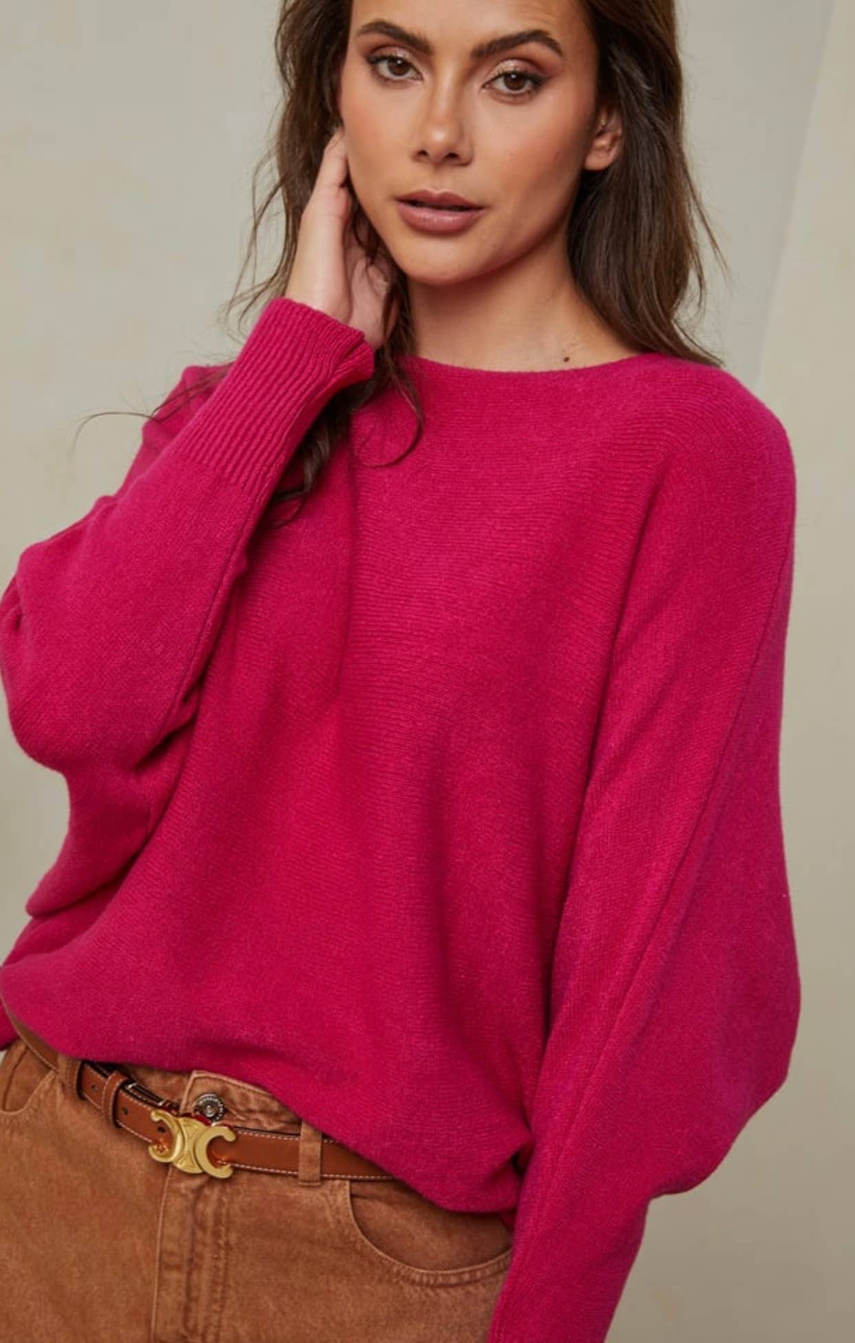 LÉA & LUC - Vendita all'ingrosso Maglione tricot - Donna - Maglione con maniche a pipistrello REF. 009986