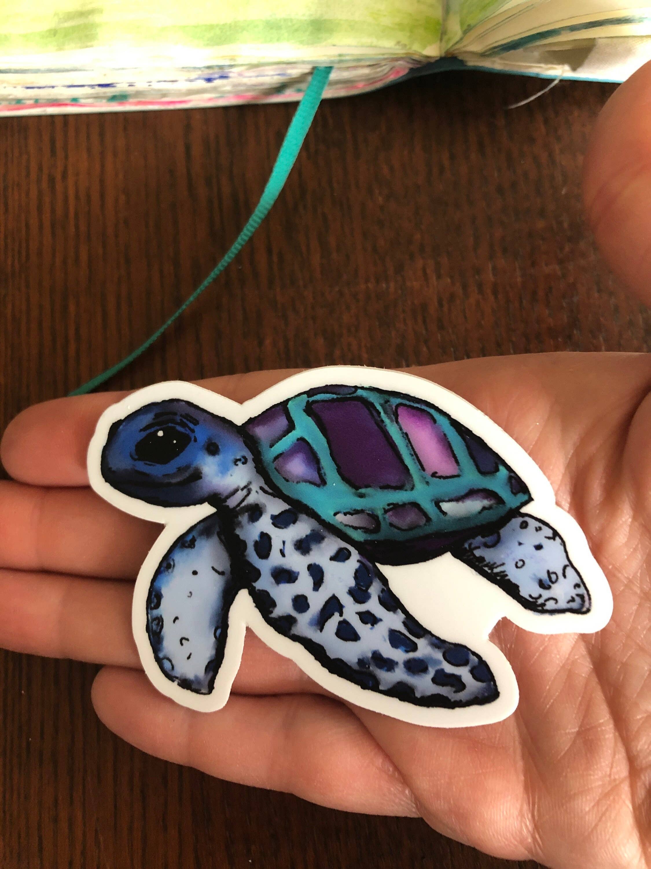 More ART  | More Heart - Wholesale Sticker - Janis  Sea Turtle - Premium Vinyl Sticker1