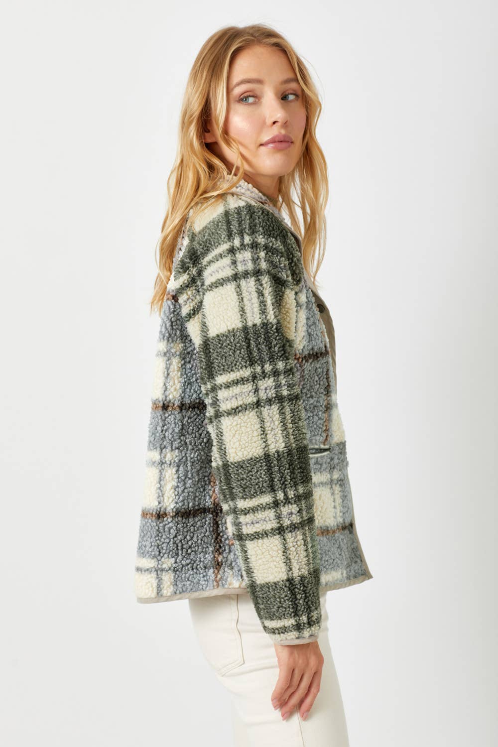 Mystree - Vendita all'ingrosso Felpa in pile - Donna - 60305 Giacca in pile con stampa mista15