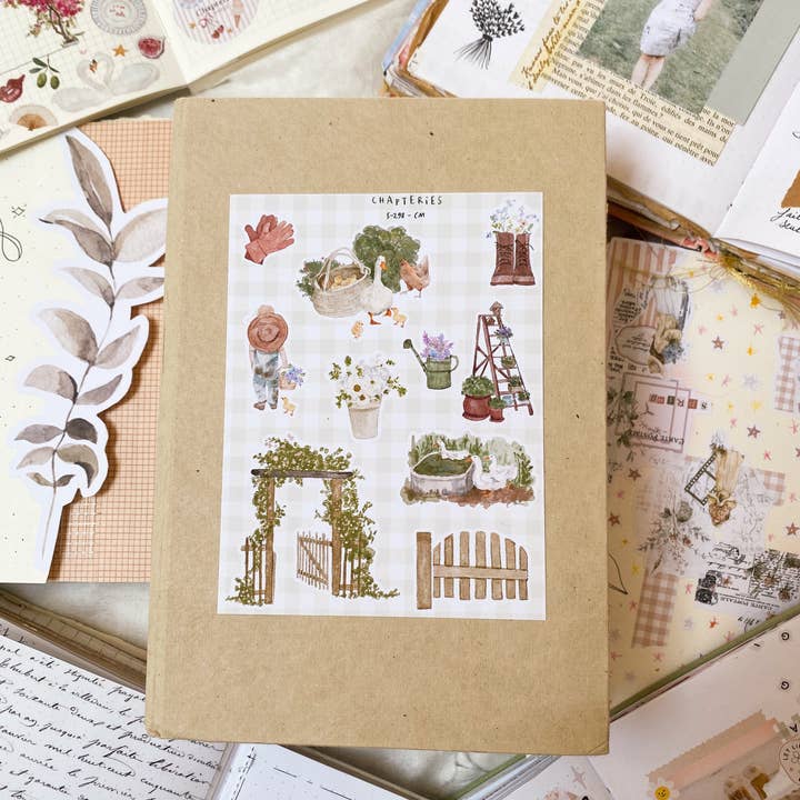 Chapteries - Wholesale Sticker - Feuille d'autocollants - Jardinage1