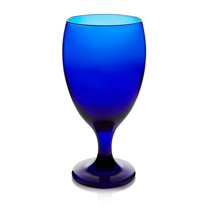 Libbey - Wholesale Drinking Glass/Cup - Libbey Premiere Cobalt Iced Tea Goblet Glasses, Set of 12