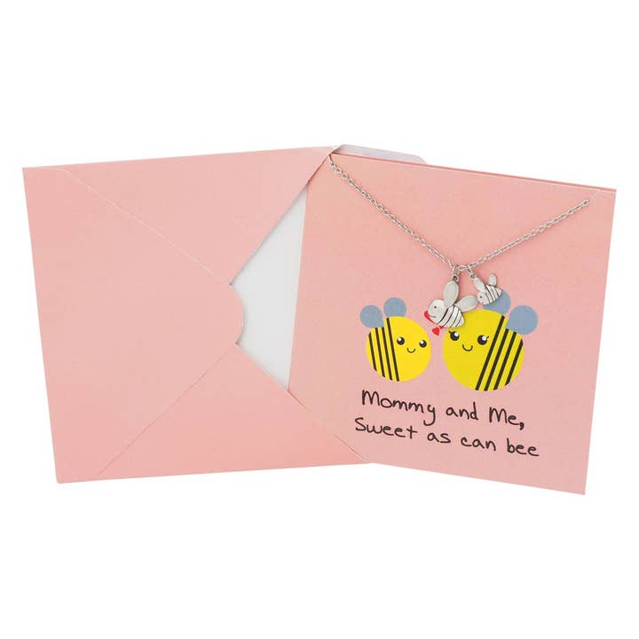 Quan Jewelry - Wholesale Birthday Card - Jess Gifts for Mom Funny Puns Birthday Cards and Bee Necklace