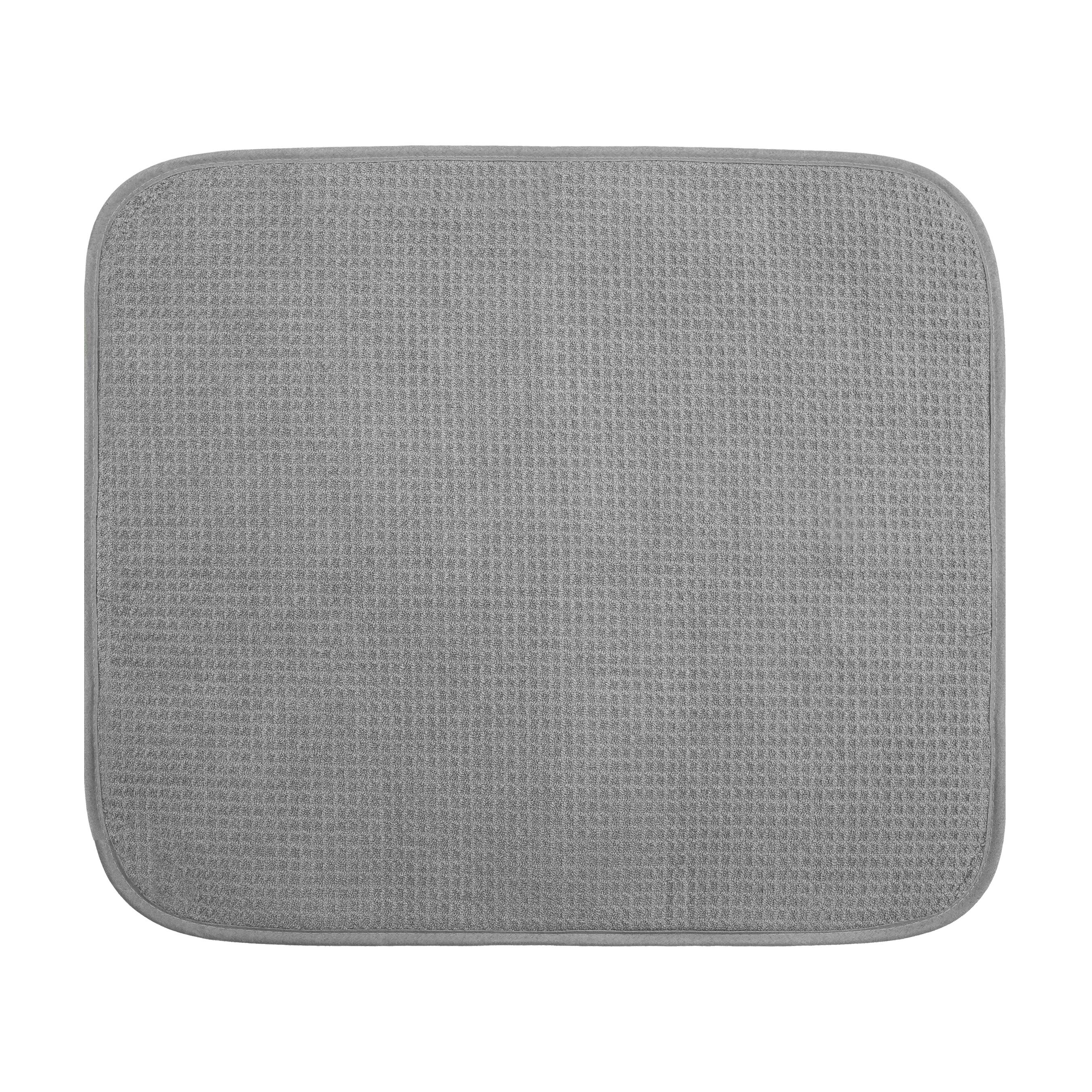 Oggi – Großhandel Abtropfmatte/-gestell – Geschirrtrocknermatte - Mikrofaser, 16x18 - Grau3