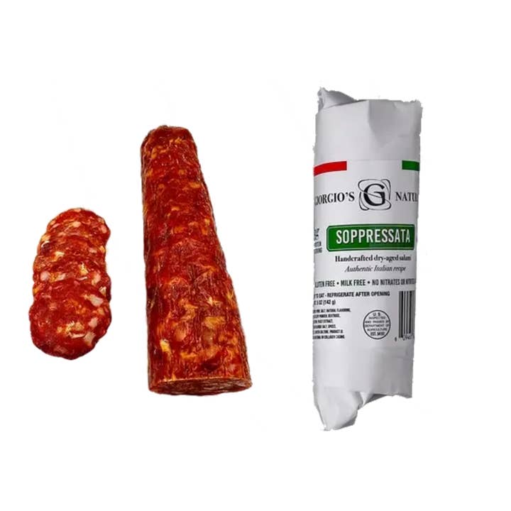 The Italians' Pantry - Wholesale Salami - Giorgio's Naturals, Soppressata Salami 5oz1