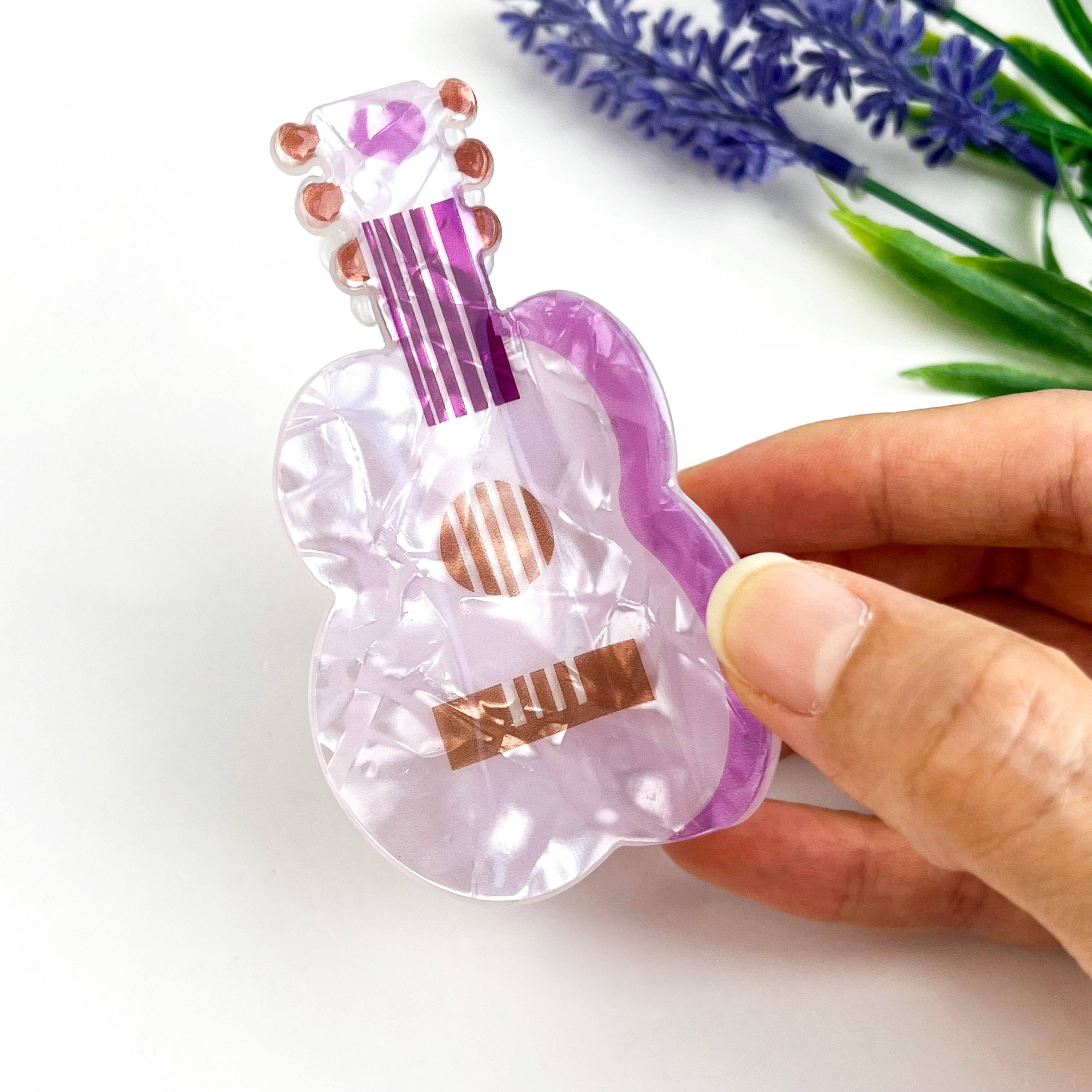 mildstyles - Wholesale Hair Clip - Women's - Palace Motorcycle Guitar Acrylic Printed Hair Claw Clip3