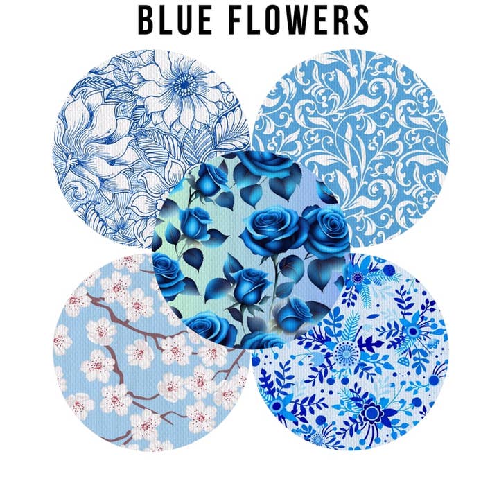 Blue Flowers pour la vente par Diab'Ink