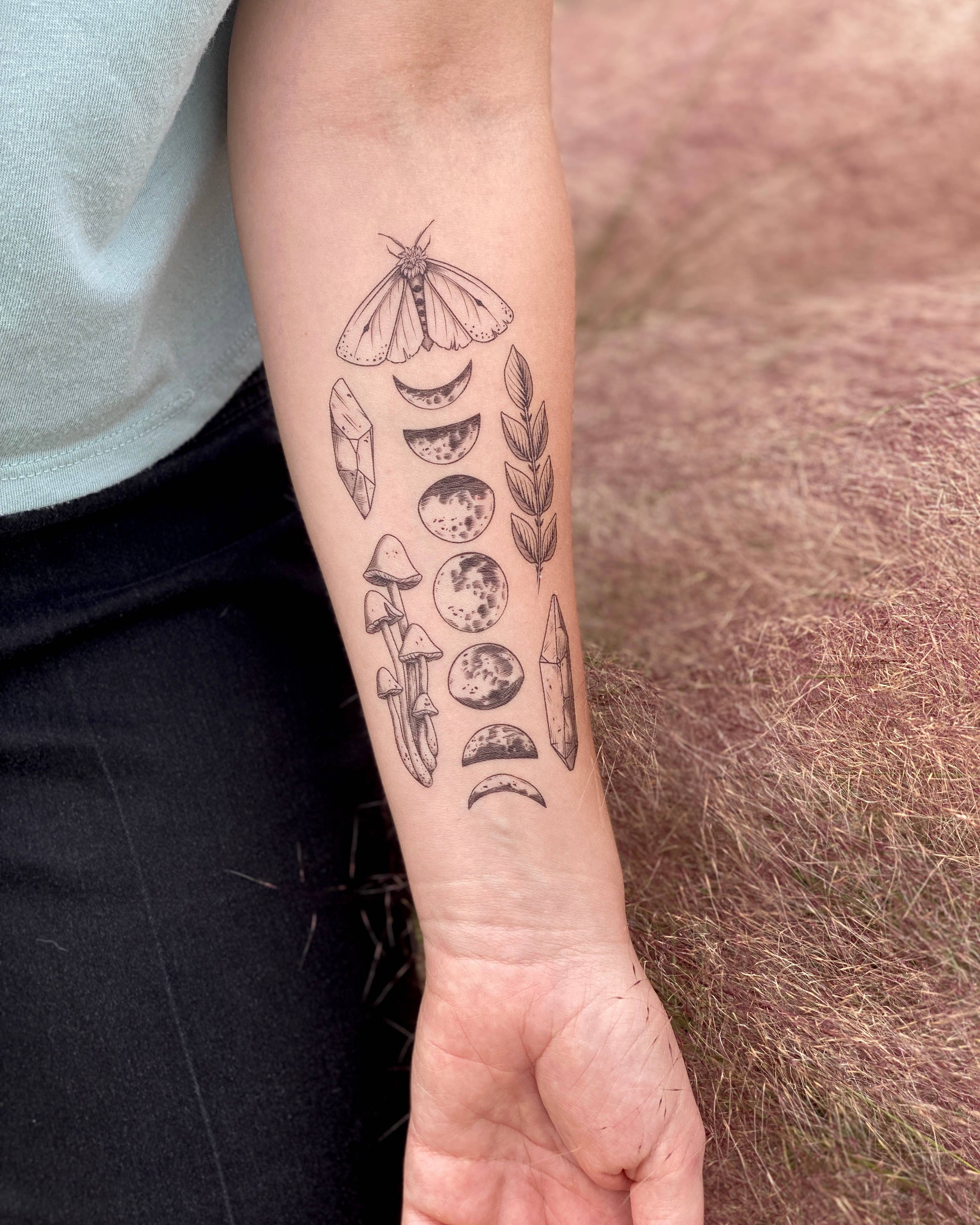 NatureTats - Wholesale Temporary Tattoo - Moon Magic Temporary Tattoo8