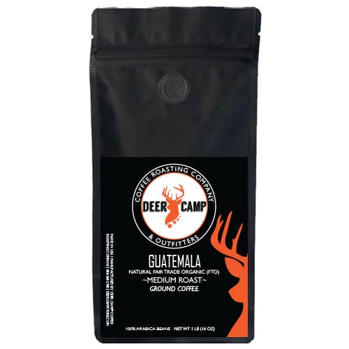 DEER CAMP® Guatemalan 1 lb. for wholesale by DEER CAMP® Coffee Roasting Company & Outfitters