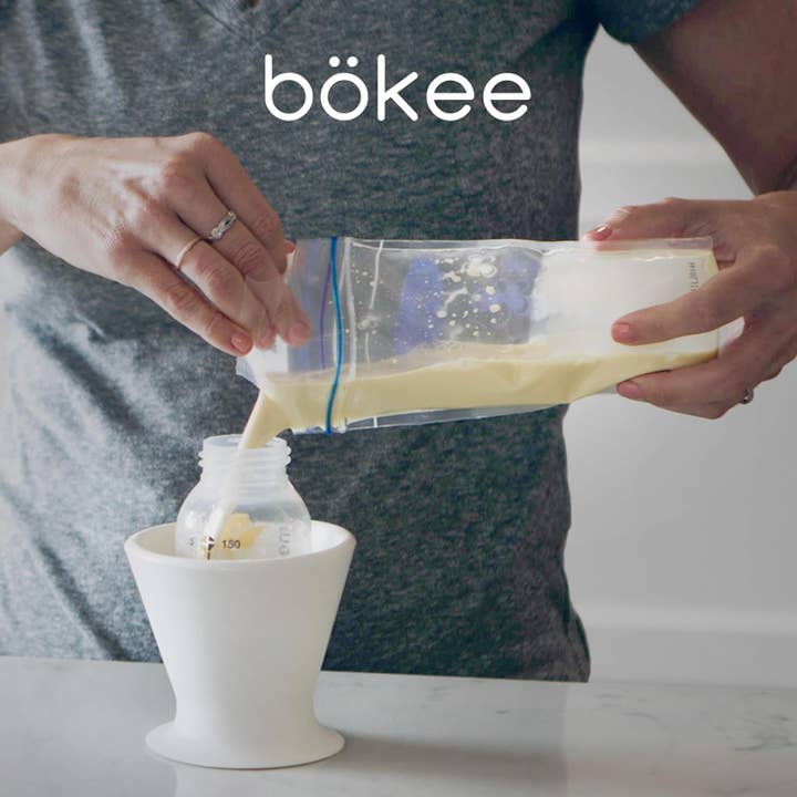 bökee - Wholesale Bottle Rack/Holder - bökee Baby Bottle Holder, Hands Free, One-Hand Bottle Prep14