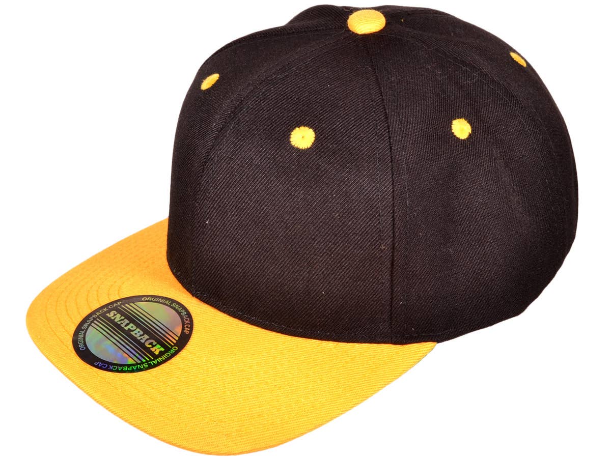 Buck Wholesale - Vente Casquette à visière plate – unisexe - Casquettes snapback unies à visière plate style vintage5