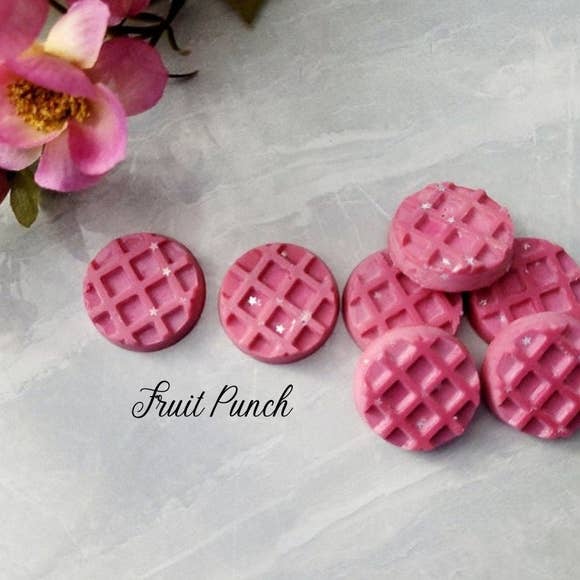 Fruit Punch Handcrafted Soy Wax Waffle Melts (6/pk) for wholesale by Bubble Republic