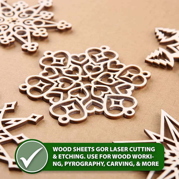 Mandala Crafts - Wholesale Craft Supplies - Baltic Birch Plywood - Wood Sheets Laser Cutting for Wood