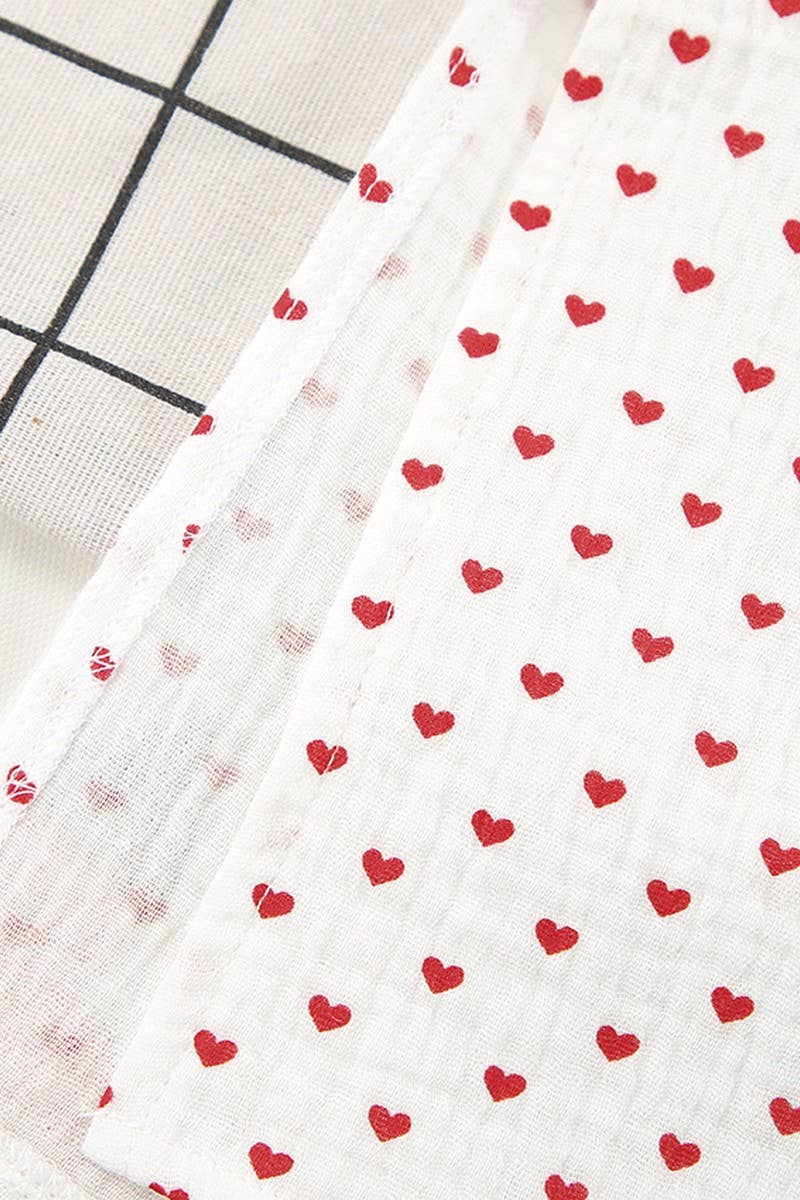 White CWSPJ0069_LONG SLEEVED SHIRT WITH BUTTONS SHORTS PAJAMAS SET for wholesale on Faire6