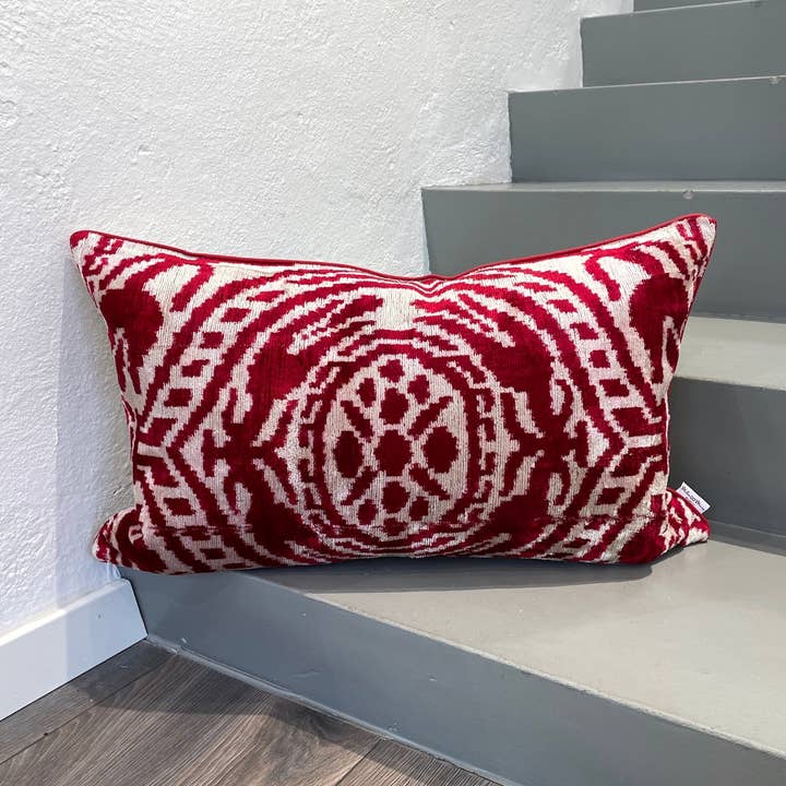 Velvet Ikat Cushion Holism | Velvet Ikat Pillow Holism for wholesale by Mila∞Miro by Emelie
