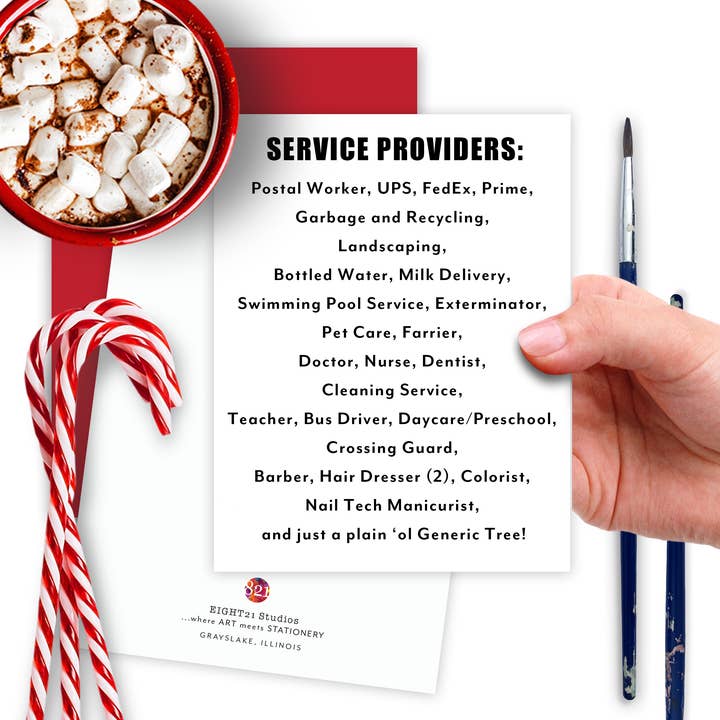 Eight21 Studios + Unique Greeting Cards, Art and Stationery - Wholesale Christmas Card - Daycare Teacher Gift, Teacher Gifts for Preschool Teachers7